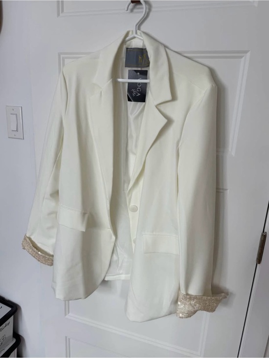 Jackets & Blazers - Blazer White Strass New